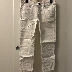 Straight Leg White Jeans